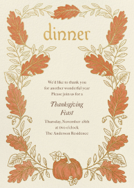 Gilded Fall - Invitation by Paperless Post