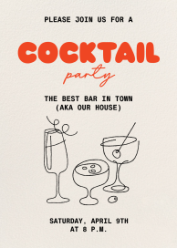 Cocktail Swirl - Party Invitation by Paperless Post
