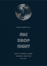Disco - Karaoke and Music Invitation by Paperless Post