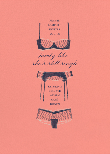 Underthings - Bachelorette Party Invitation by Paperless Post