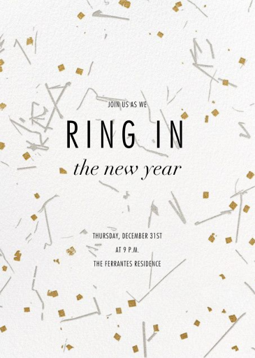 Fetiluxe - New Year's Eve Invitation by Kelly Wearstler