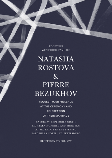 Channels (Tall) - Wedding Invitation by Kelly Wearstler