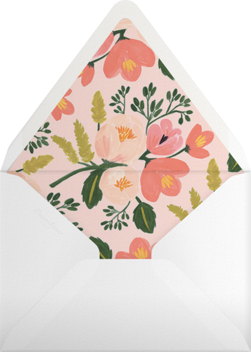 Floral New Year's Eve 2026 Invitation Envelope
