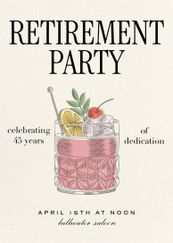 Nightcap - Business Invitation by Martha Stewart