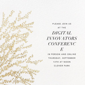Forsythia Branch - Conference Invitation by Paperless Post
