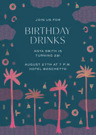 Waterfront Oasis - Birthday Invitation by Jungalow