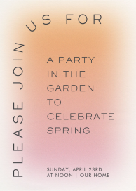 Warm Haze - Spring Party Invitation by Paperless Post
