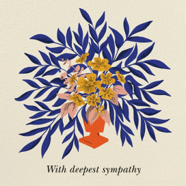 Bold Bouquet (Dylan Mierzwinski) - Sympathy Card by Red Cap Cards