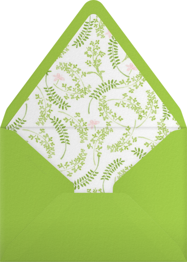 Spring Garden Bed - Paperless Post Envelope