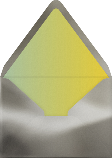 Retro Rainbow Stars Invitation Envelope