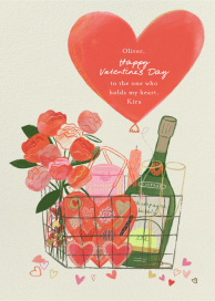 Valentine's Basket - Valentine's Day Card by Maisy Summer