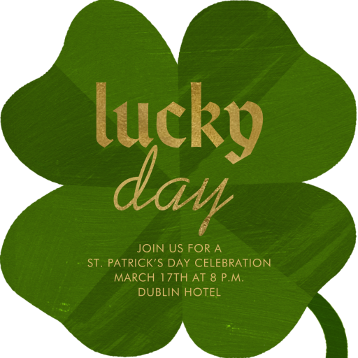 Lucky Clover - Invitation by Paperless Post