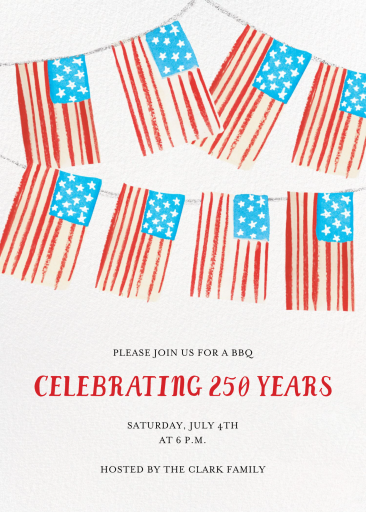 Flag Fest - Birthday Invitation by Mr. Boddington's Studio