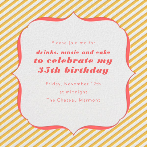 Circus Stripe - Birthday Invitation by Paperless Post