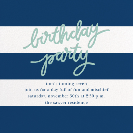 Cabana Birthday - Birthday Invitation by Sugar Paper
