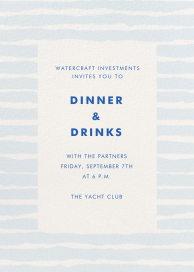 Tidal Stripes - Dining & Drinks Invitation by kate spade new york
