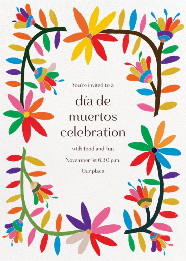 Enrejado - Día de los Muertos Invitation by Paperless Post