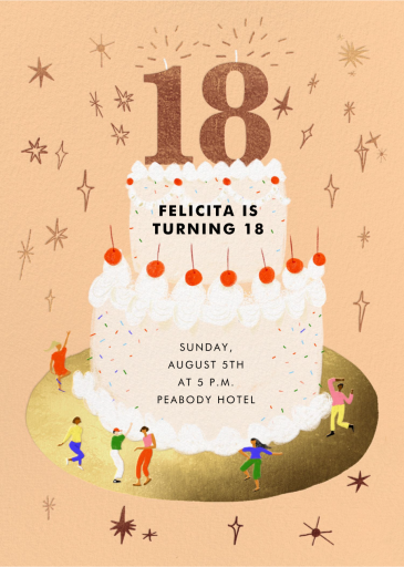 Cake Club - Invitation by Carolyn Suzuki Studio