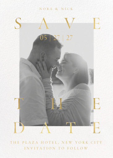 Golden Day Photo - Save the Date by Paperless Post
