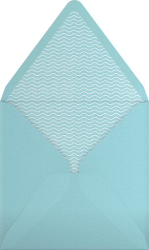 Blue Waves - Paperless Post Envelope