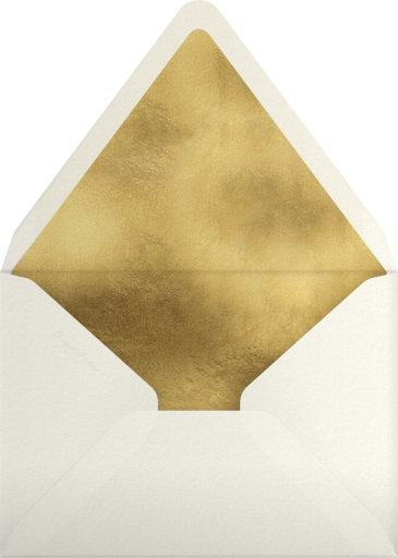 Green Holiday Dinner Invitation Envelope