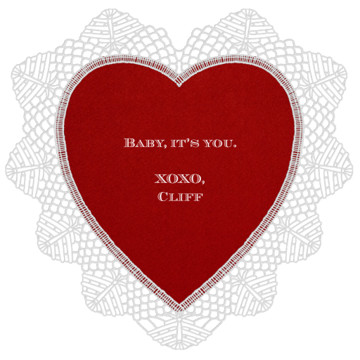 Lace Heart by Paperless Post