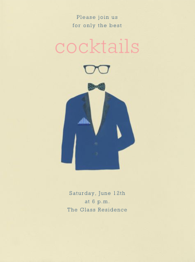 Handsome Man - Cocktail Party Invitation by Paperless Post