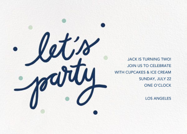 Party Script (Horizontal) by Sugar Paper