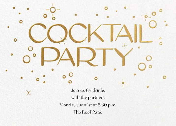 Embossed Bubbles - Business Invitation by Paperless Post