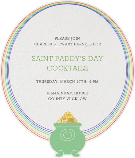 Rainbow Connection - St. Patrick's Day Invitation by Paperless Post