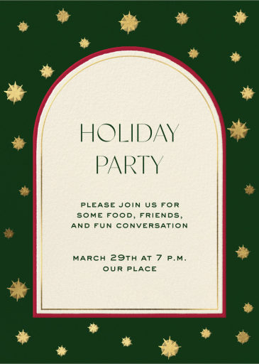 Gilded Night - Holiday Party Invitation by Jungalow