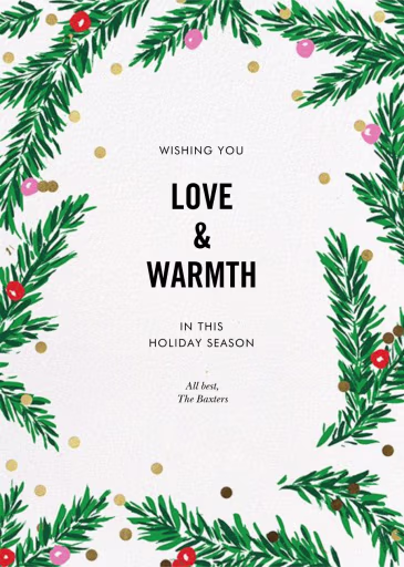 Metallic and Mistletoe - Holiday Card by kate spade new york