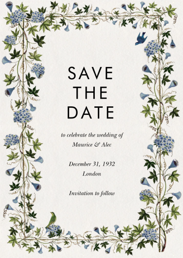Tender Tendrils - Save the Date by Stephanie Fishwick