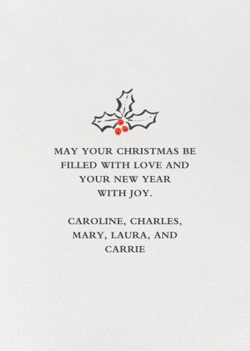 Holly Jolly Christmas by Hello!Lucky - Back