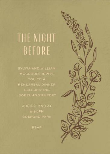 Wild Meadows - Rehearsal Dinner Invitation by Paperless Post