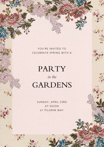 Manon - Garden Party Invitation by Brock Collection