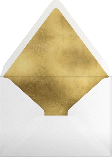 Green Festive Dinner Invitation Envelope