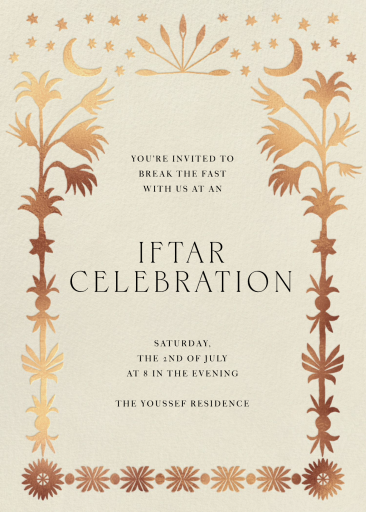 Golden Oasis - Invitation by Jungalow