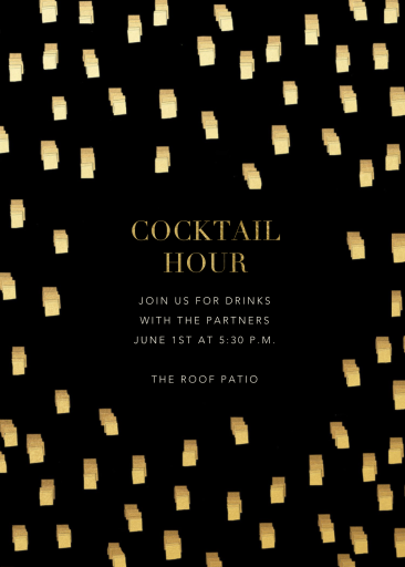 Flickering Lights - Cocktail Party Invitation by Kelly Wearstler