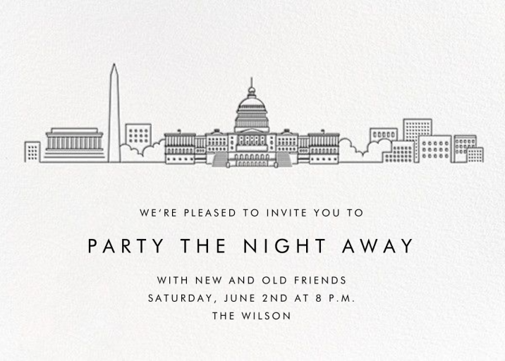 City Skyline View by Paperless Post