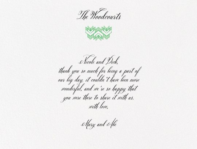 Patola (Thank You) by Crane & Co.