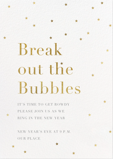 Starry-eyed - New Year's Eve Invitation by Sugar Paper