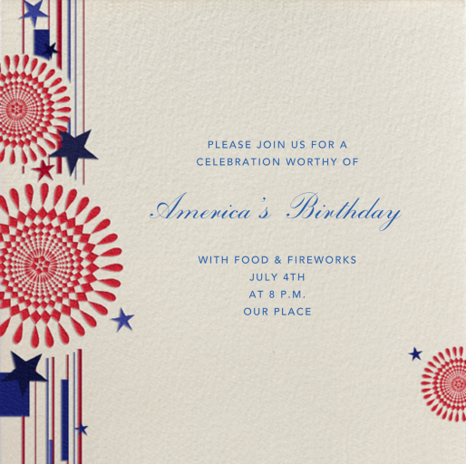 Fireworks - 4th of July Invitation by Paperless Post