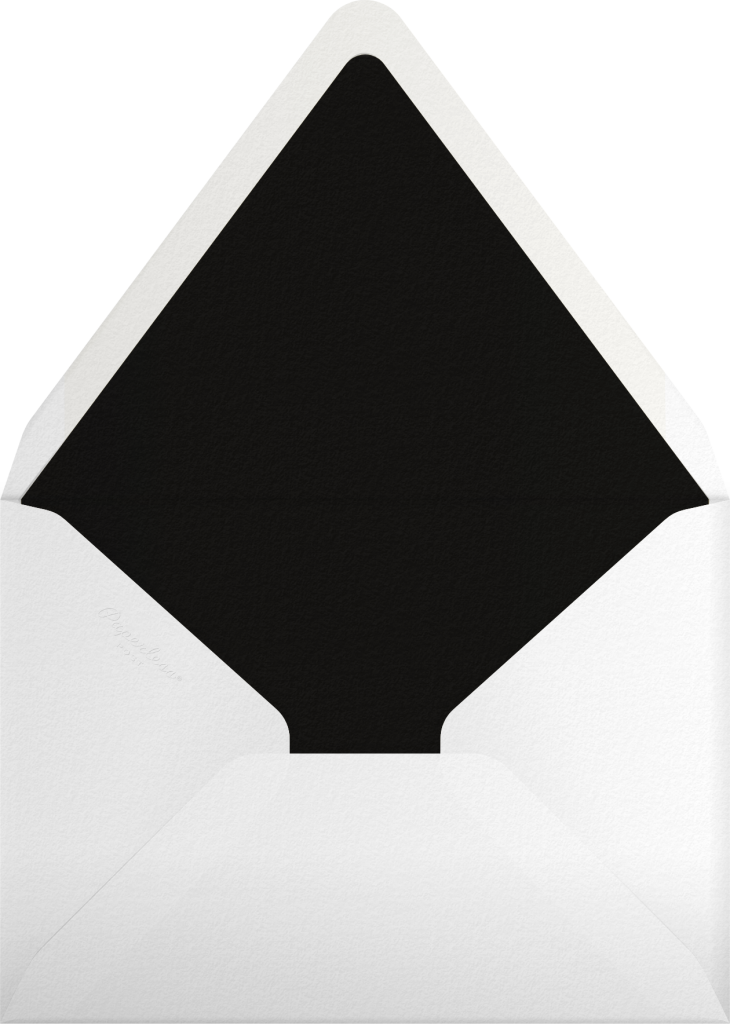 Gardenia (Stationery) - Black - Stationery - Oscar de la Renta - Envelope