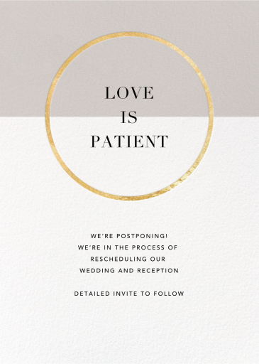 Metallic Circle by Paperless Post