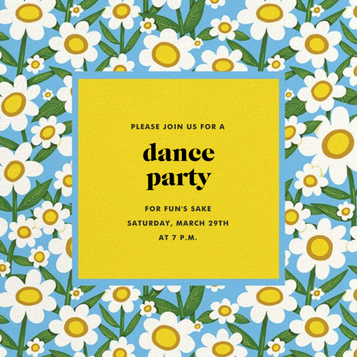 Happy Daisies (Krista Perry) - Spring Party Invitation by Red Cap Cards