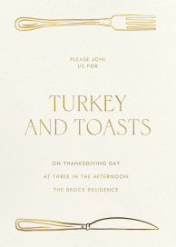 Table for Two - Thanksgiving Invitation by Paperless Post