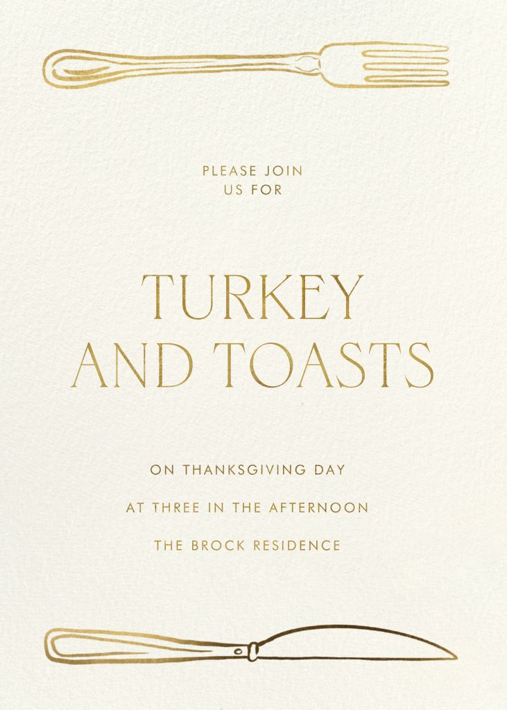 Table for Two Invitation