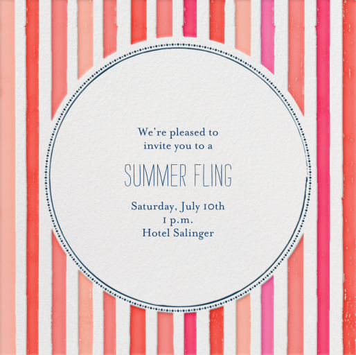 Watch My Swan Dive - Summer Party Invitation by mr-boddingtons-studio