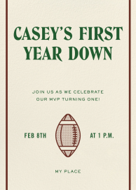 Football Season - Invitation by Paperless Post